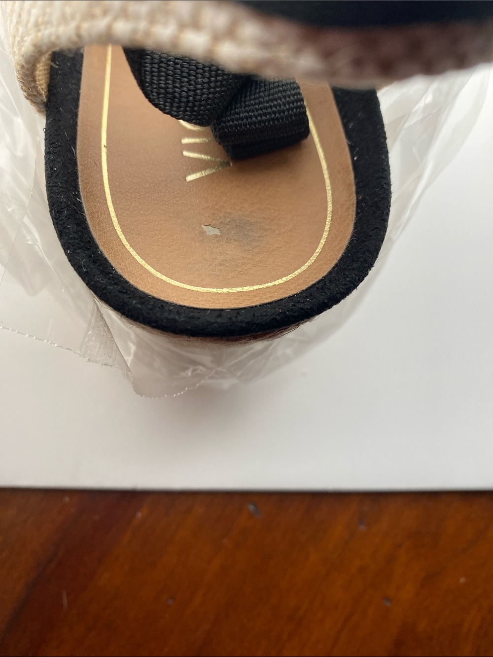Vionic Black Espadrille Wedge Sandals with Natural Jute Trim - Picture 5 of 5
